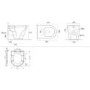 1300mm White Toilet and Sink Unit with Round Toilet - Pendle