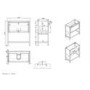 800mm Black Freestanding Vanity with Basin - Perla