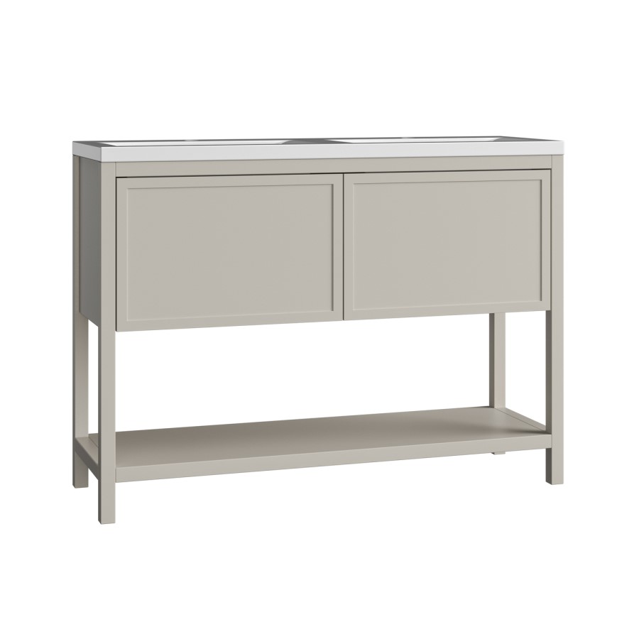 1200mm Beige Freestanding Double Vanity Unit with Basin - Perla