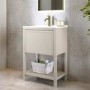 600mm Beige Freestanding Vanity Unit with Basin - Perla