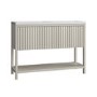 1200mm Beige Fluted Freestanding Double Vanity Unit with Basin - Perla