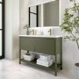 1200mm Green Freestanding Double Vanity Unit with Basin - Perla