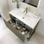 800mm Green Freestanding Vanity Unit with Basin - Perla