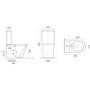 Modern 1300mm Freestanding Bath Suite with Toilet & Basin - Pico