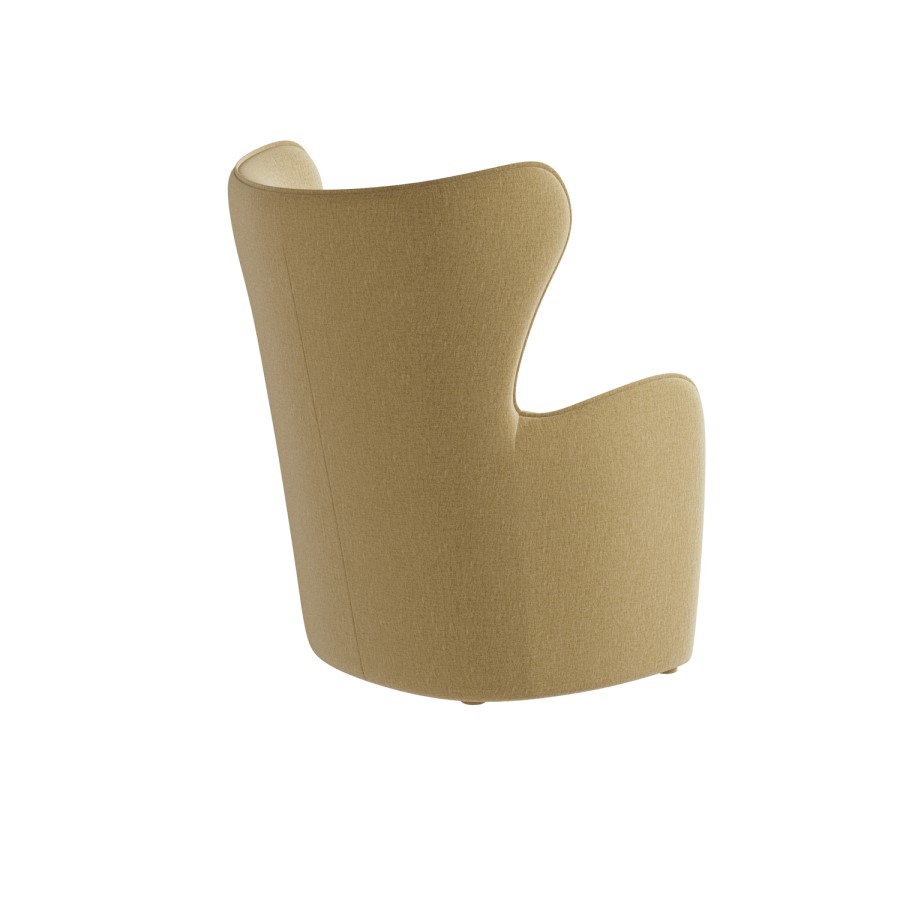 Yellow Chenille Highback Accent Chair - Paloma