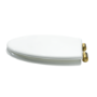 Close Coupled Traditional Toilet with Wooden Soft Close Seat & Brass Fittings - Park Royal