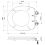 Close Coupled Traditional Low Level Short Projection Toilet with Black Wooden Soft Close Seat & Black Fittings - Park Royal