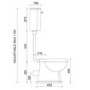 Close Coupled Traditional Low Level Short Projection Toilet with Wooden Soft Close Seat & Brass Fittings - Park Royal