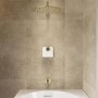 Brushed Brass 2 Outlet Concealed Mixer Shower Set With Bath Filler Spout - Priya