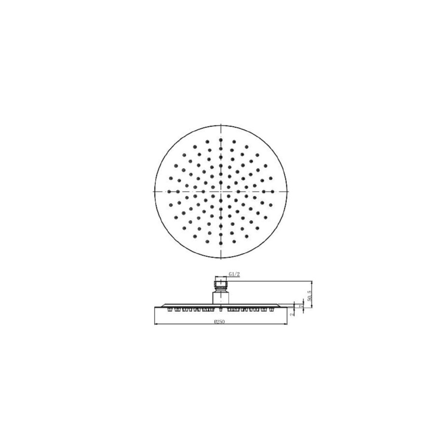 Brushed Brass 2 Outlet Concealed Mixer Shower Set With Hand Shower - Priya