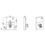 Matt Black Wall Hung Smart Bidet Japanese Toilet With Black Glass Cabinet, Frame, Cistern & Pneumatic Dual Flush Button - Purificare