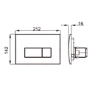 Matt Black Wall Hung Smart Bidet Japanese Toilet & 820mm Frame Cistern with Polished Chrome  Pneumatic Flush Plate - Purificare