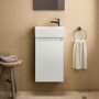 350mm Ideal Standard Eurovit+ White Right-Hand Wall Hung Vanity Unit with Basin