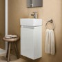 350mm Ideal Standard Eurovit+ White Right-Hand Wall Hung Vanity Unit with Basin