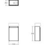 350mm Ideal Standard Eurovit+ White Right-Hand Wall Hung Vanity Unit with Basin