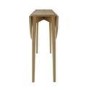 Small Oak Drop Leaf Dining Table Set with 4 Beige Upholstered Chairs - Seats 4 - Rudy
