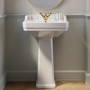 570mm Traditional Full Pedestal Basin with 1 Tap Hole - Ripley
