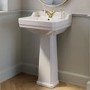 570mm Traditional Full Pedestal Basin with 1 Tap Hole - Ripley