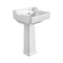 570mm Traditional Full Pedestal Basin with 1 Tap Hole - Ripley