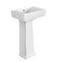 450mm Traditional Full Pedestal Cloakroom Basin with 2 Tap Holes - Park Royal