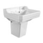570mm Traditional Semi Pedestal Basin with 2 Tap Holes - Ripley