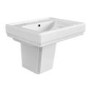 583mm Traditional Semi Pedestal Basin with 2 Tap Holes - Park Royal