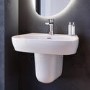 615mm Semi Pedestal Basin with 1 Tap Hole - Roma