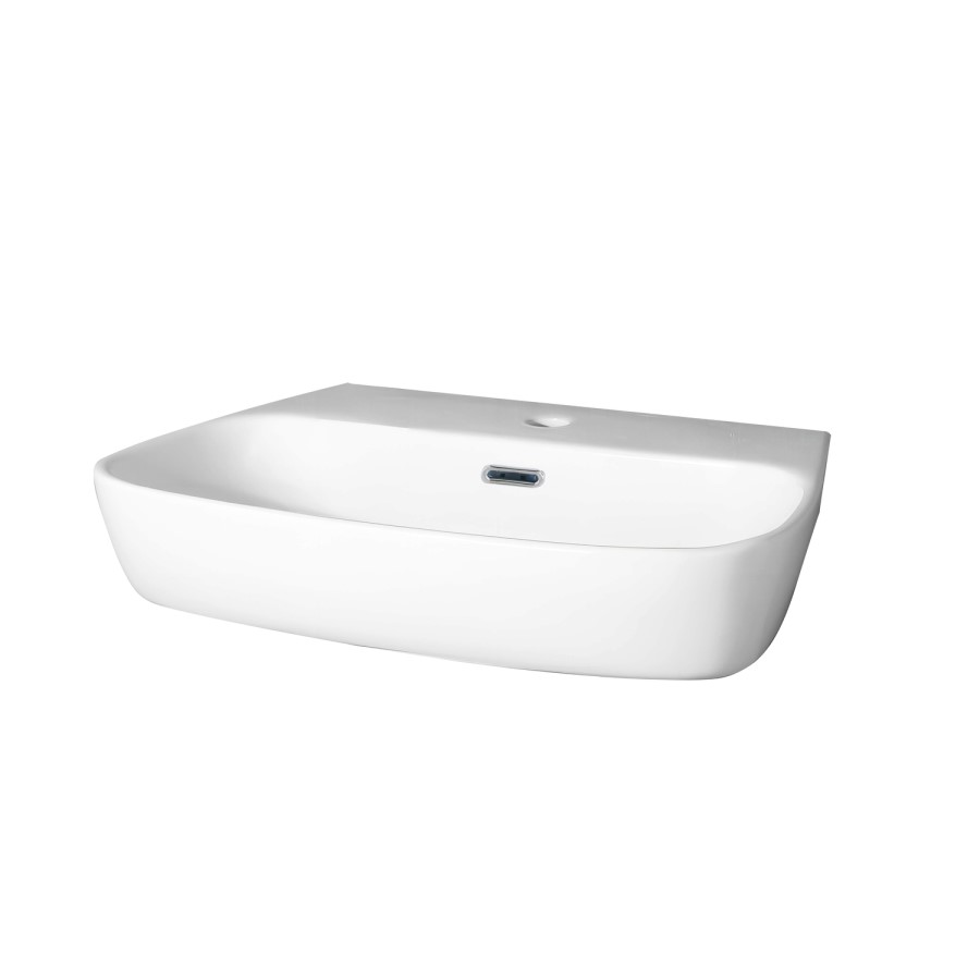 615mm Semi Pedestal Basin with 1 Tap Hole - Roma