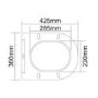 Matt Black Close Coupled Rimless Toilet with Soft Close Seat - Roma