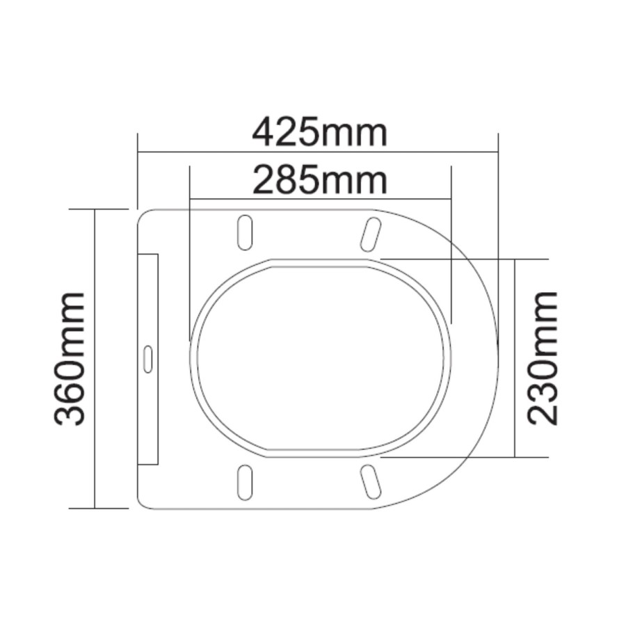 Matt Black Close Coupled Rimless Toilet with Soft Close Seat - Roma