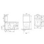 Close Coupled Rimless Toilet with Soft Close Seat - Roma