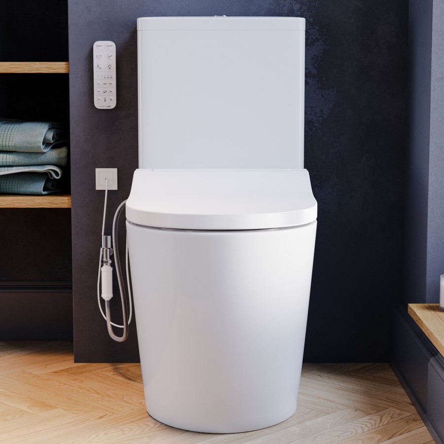 Roma Close Coupled Smart Bidet Japanese Toilet with Heated Seat - Purificare