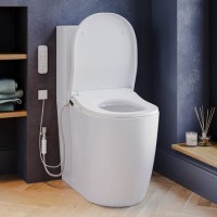 Roma Comfort Height Close Coupled Smart Bidet Japanese Toilet with Heated Seat - Purificare