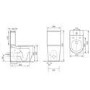 Matt Black Comfort Height Close Coupled Toilet - Roma