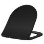 Matt Black Comfort Height Close Coupled SEAT - Roma