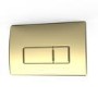 Wall Hung Rimless Toilet with Soft Close Seat, Brushed Brass Pneumatic Flush Plate, 820mm Frame & Cistern – Roma