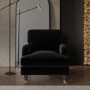 Black Velvet 3 Piece Sofa Set - Payton