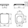 Ideal Standard i.life S Close Coupled Rimless Short Projection Closed Back Toilet With Soft Close Seat