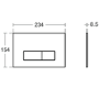 Ideal Standard i.life S Back To Wall Rimless Short Projection Toilet With Concealed Cistern & Chrome Flush Plate