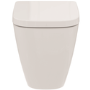 Ideal Standard i.life S Back To Wall Rimless Short Projection Toilet With Concealed Cistern & Chrome Flush Plate