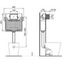 Ideal Standard i.life S Back To Wall Rimless Short Projection Toilet With Concealed Cistern & Chrome Flush Plate