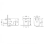Tanya Back to Wall Smart Bidet Japanese Toilet with Heated Seat - Purificare