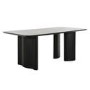 Black Wooden Dining Table - Seats 4 - Troy