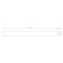 1200mm Blue Toilet and Sink Unit with Chrome Fittings - Vancouver