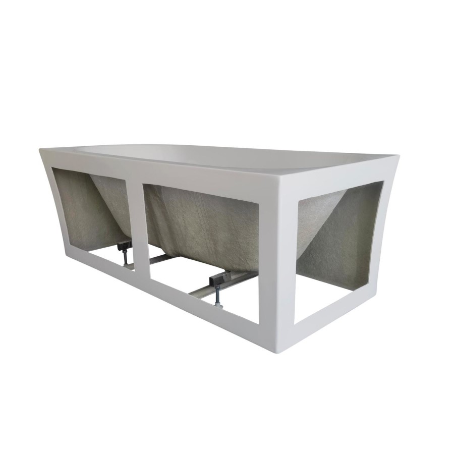 Freestanding Shower Bath Single Ended Left Hand Corner with Chrome Bath Screen 1700 x 750mm - Vigo