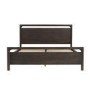 Dark Wood Double Wooden Bed Frame - Vixen