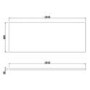 1200mm Beige Freestanding Double Vanity Unit with Wood Worktop - Windsor