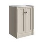600mm Beige Freestanding Vanity Unit with Basin - Windsor