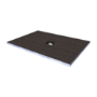 1600x900mm Wet Room Tile-Ready Shower Tray with Wet Room Install & Square Centre Waste Drainage Kit