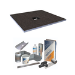900x900mm Wet Room Tileable Shower Tray with Wet Room Install & Square Centre Waste Drainage Kit